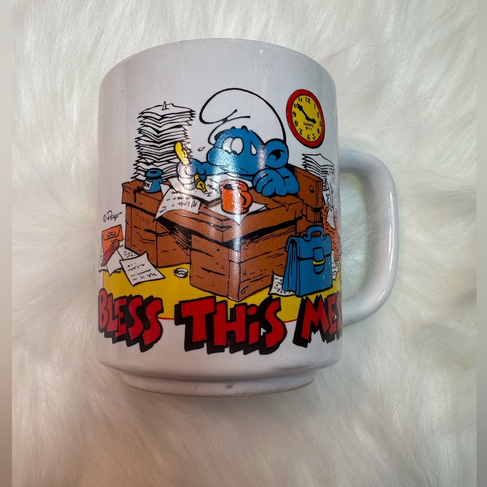 Vintage Smurf cup / mug